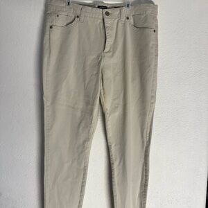 Jones New York Bleeker Skinny Ankle Pants in Cream